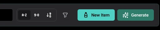 Before: The Inventory toolbar