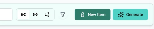 Before: The Inventory toolbar