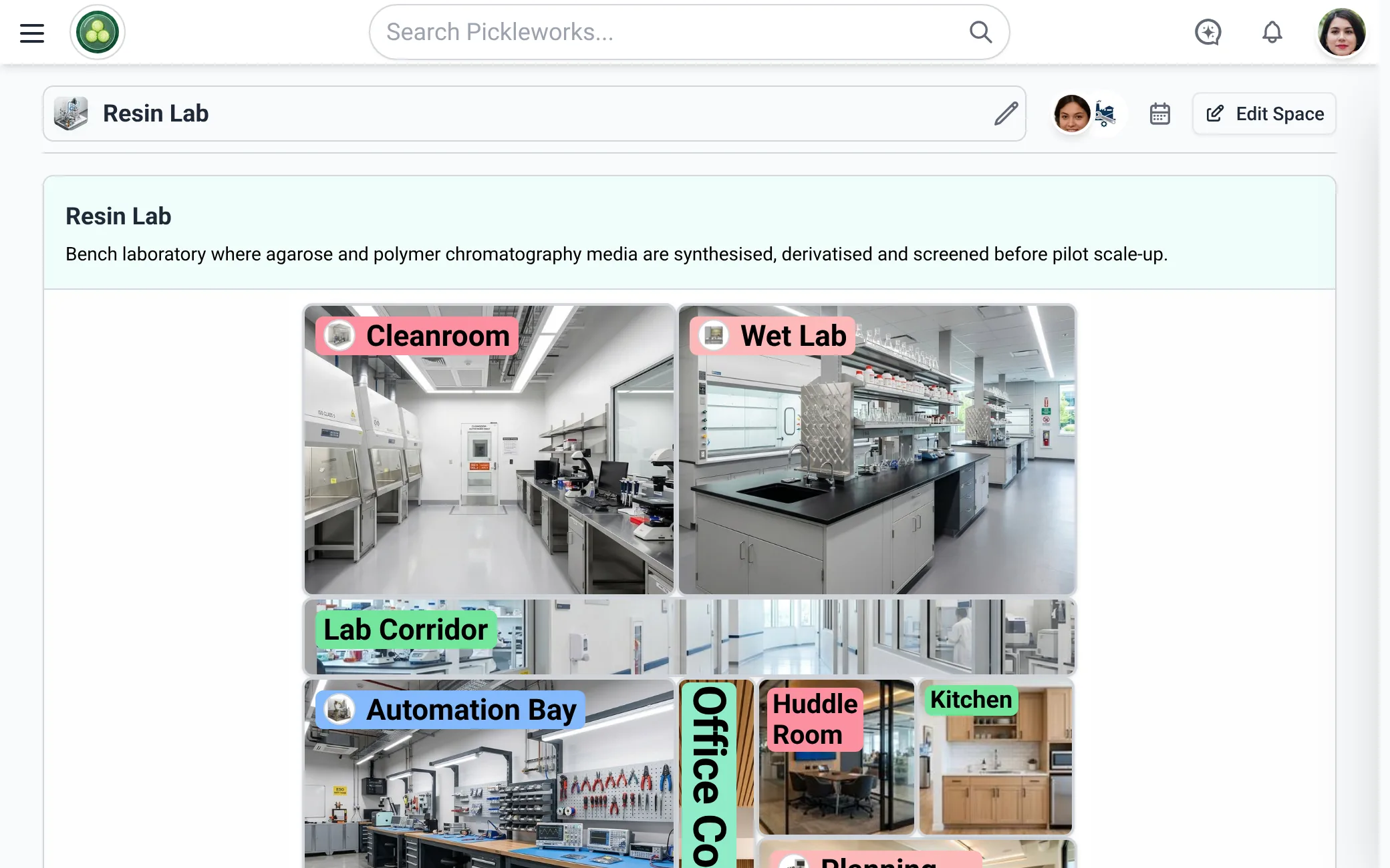The Facilities page in Mantle